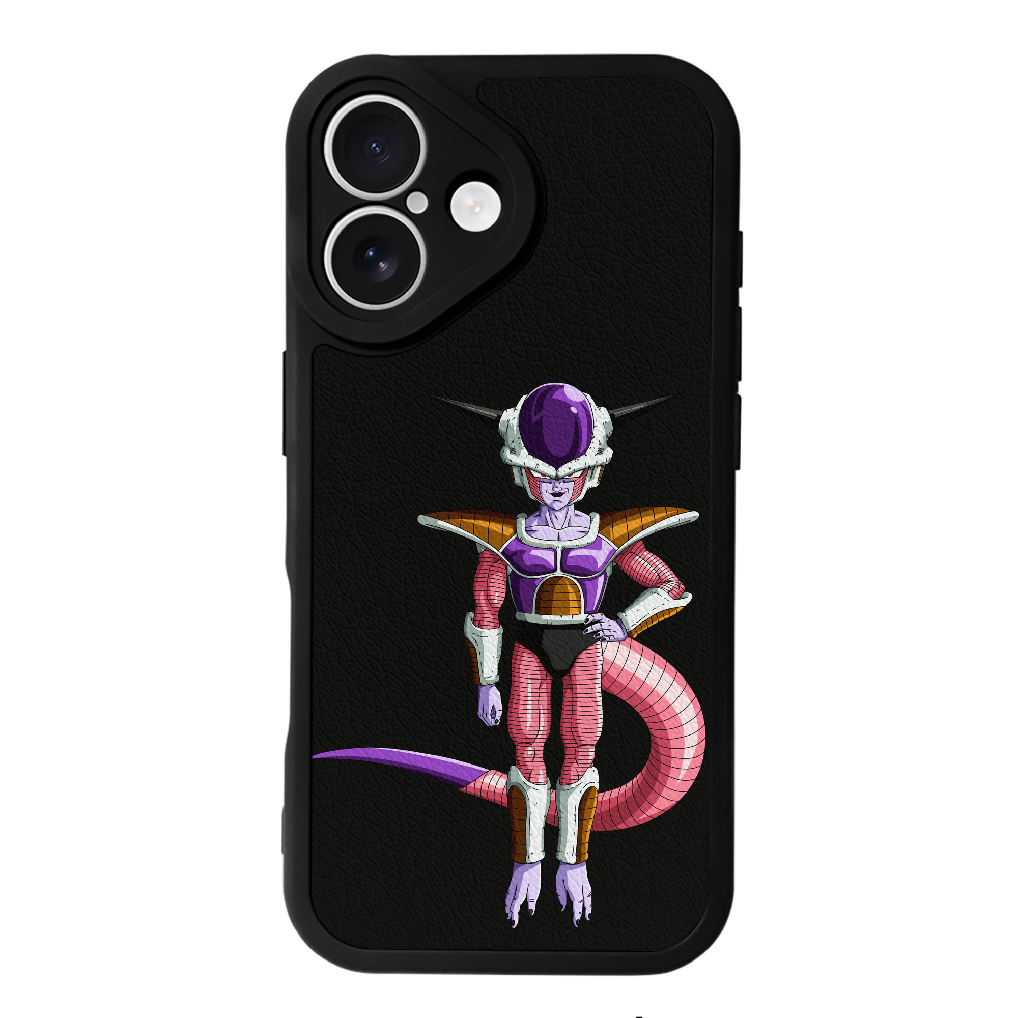 （画像用） ドラゴンボール フリーザ DRAGON BALL Frieza 【iPhone 16シリーズ対応】シリコンスマホケース（レザー調） 材質：シリコン